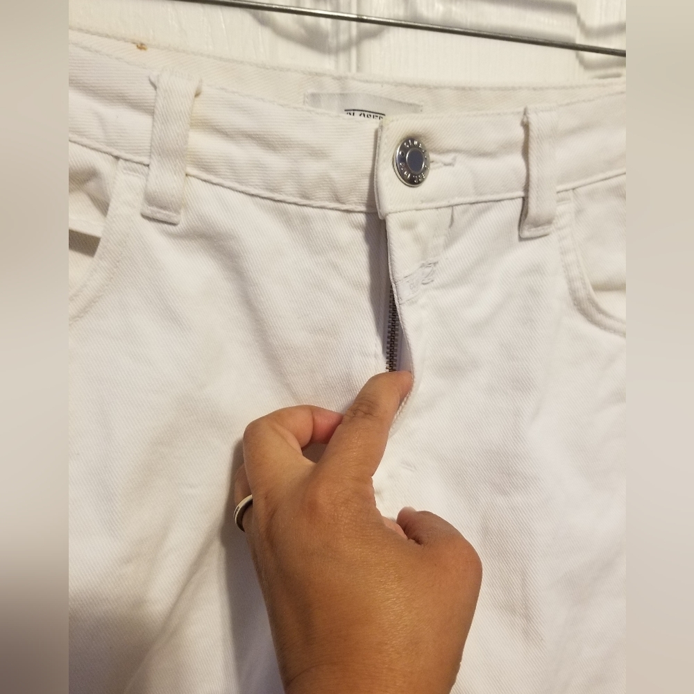 Closed Made in Italy White Skinny Pusher Jeans Women's Size 26 Color White - Picture 6 of 12